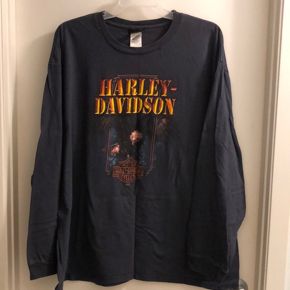 Harley Davidson Mens Long-sleeved T-shirt